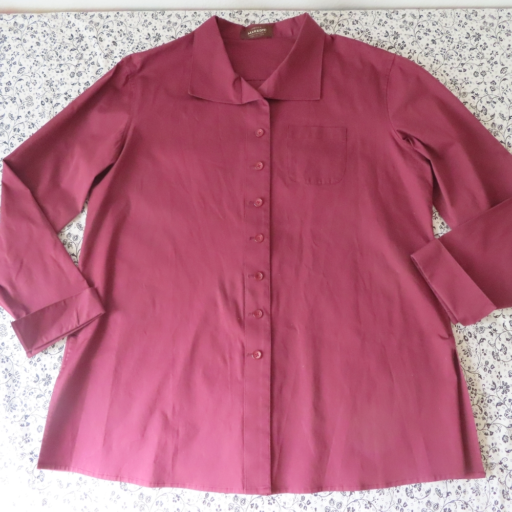 womens marzoni button up dress shirt XL-2XL